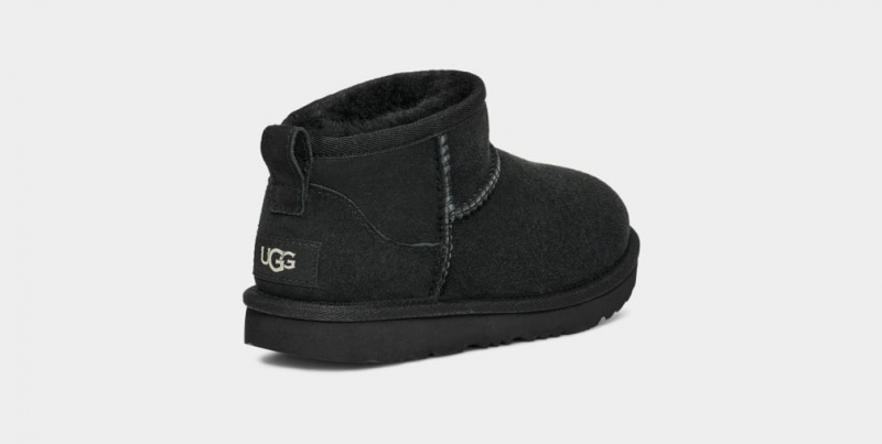 Ugg Classic Ultra Mini Dječje Cizme Crne | JXE207495