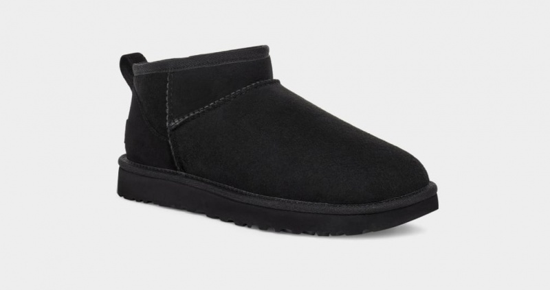 Ugg Classic Ultra Mini Ženske Cizme Crne | FID791486