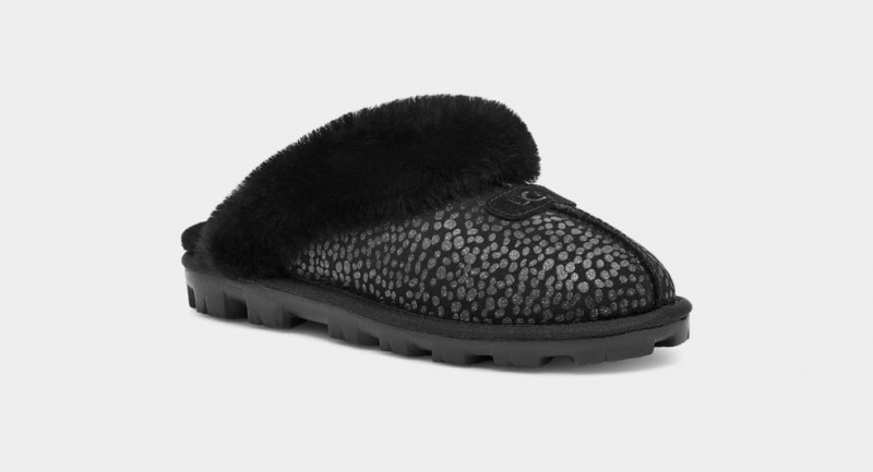 Ugg Coquette Sparkle Spots Ženske Papuče Crne | KYR179536