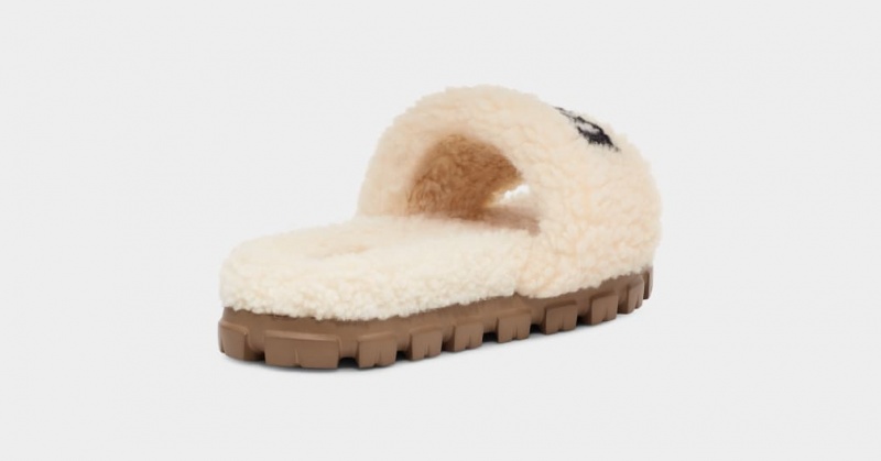 Ugg Cozetta Curly Graficke Ženske Papuče Bež | XYQ386514