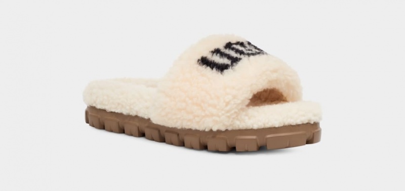 Ugg Cozetta Curly Graficke Ženske Papuče Bež | XYQ386514