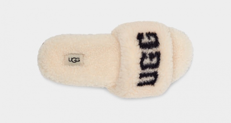 Ugg Cozetta Curly Graficke Ženske Papuče Bež | XYQ386514