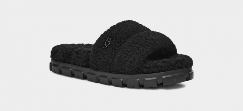 Ugg Cozetta Curly Ženske Natikače Crne | UAB520678