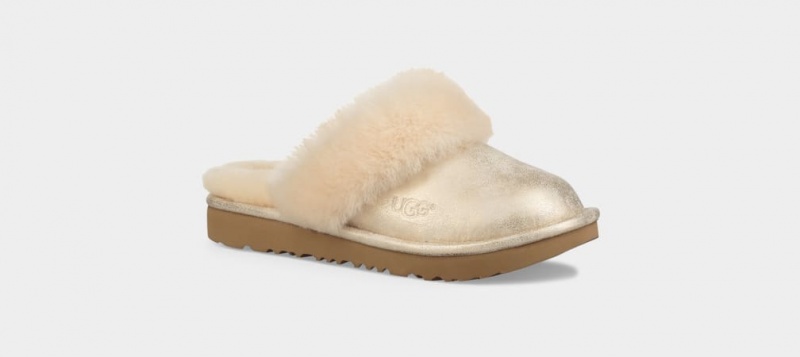 Ugg Cozy II Metallic Dječje Papuče Zlatne | OAE516748