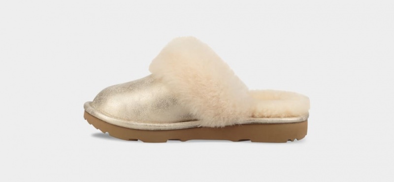 Ugg Cozy II Metallic Dječje Papuče Zlatne | BNY021983