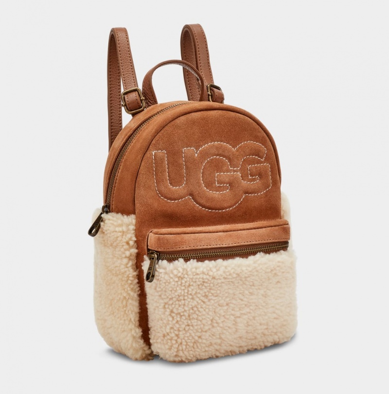 Ugg Dannie II Mini Sheepskin Ženske Ruksak Smeđe | ITK721648