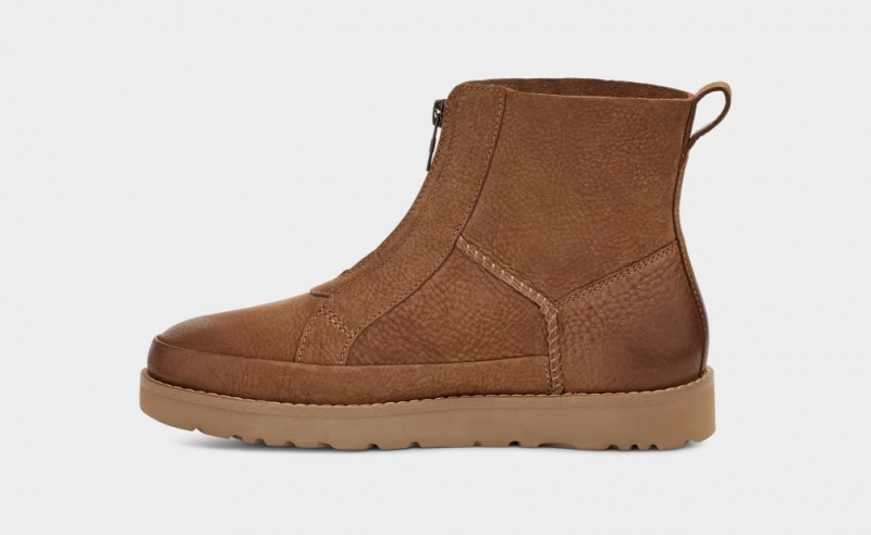 Ugg Deconstructed Front Zip Ženske Cizme Smeđe | BKS724608