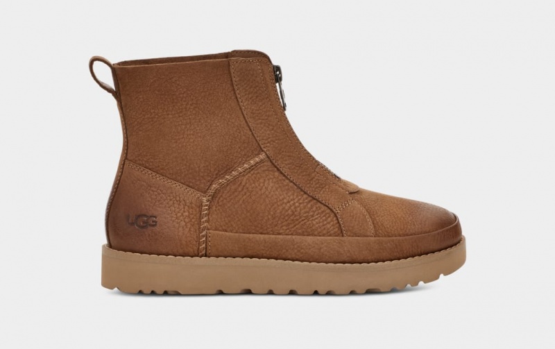 Ugg Deconstructed Front Zip Ženske Cizme Smeđe | BKS724608