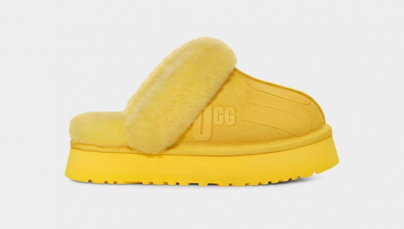 Ugg Disquette Scatter Graficke Ženske Papuče Žute | AOD750816