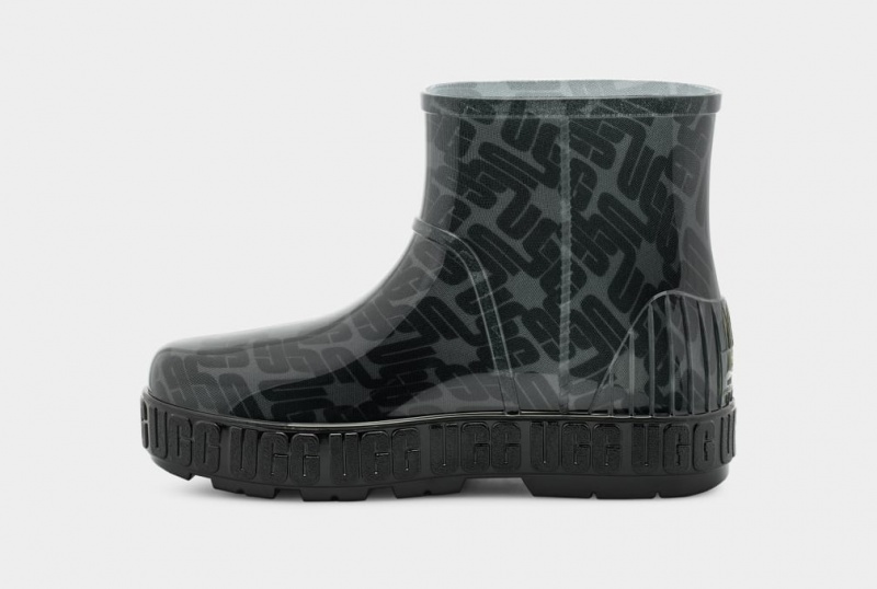 Ugg Drizlita Graficke Monogram Ženske Cizme Crne | OGI037249