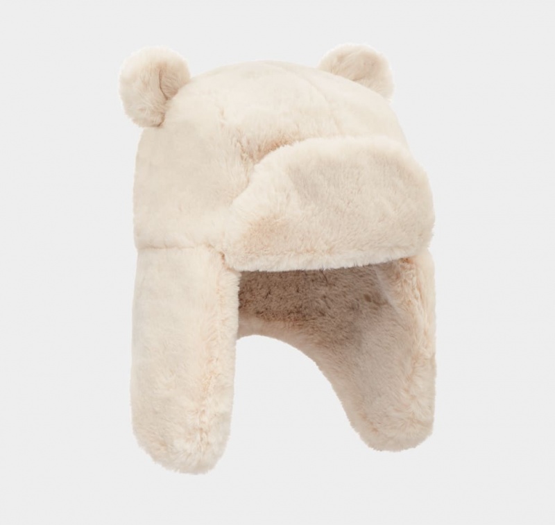 Ugg Faux Fur Trapper With Ears Dječje Šeširi Bijele | AIN487693