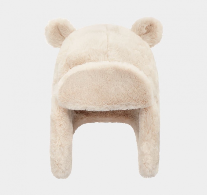 Ugg Faux Fur Trapper With Ears Dječje Šeširi Bijele | AIN487693