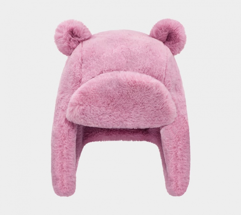 Ugg Faux Fur Trapper With Ears Dječje Šeširi Roze | GKP475083