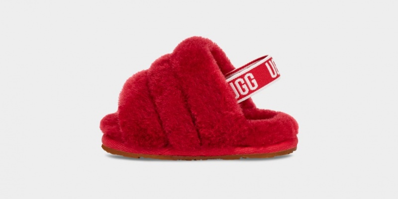 Ugg Fluff Yeah And Lovey Dječje Papuče Crvene | VXO743085