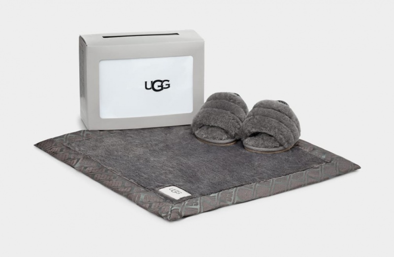 Ugg Fluff Yeah And Lovey Dječje Papuče Sive | ZWL198635