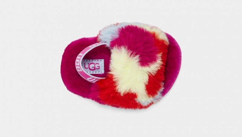 Ugg Fluff Yeah Camopop Dječje Papuče Crvene | XMP029836