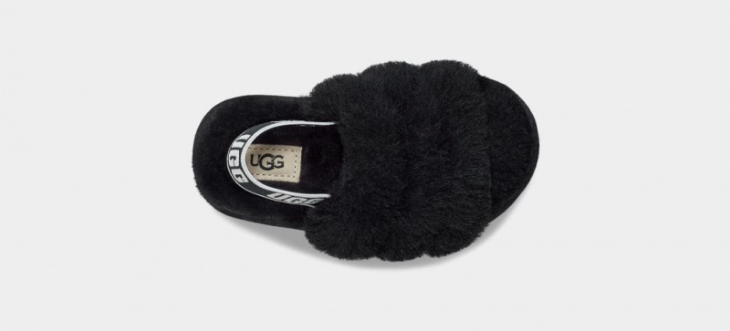 Ugg Fluff Yeah Dječje Papuče Crne | ZJW160873