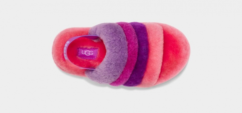 Ugg Fluff Yeah Multi Dječje Papuče Roze Ljubičaste Visebojne | AOW850491