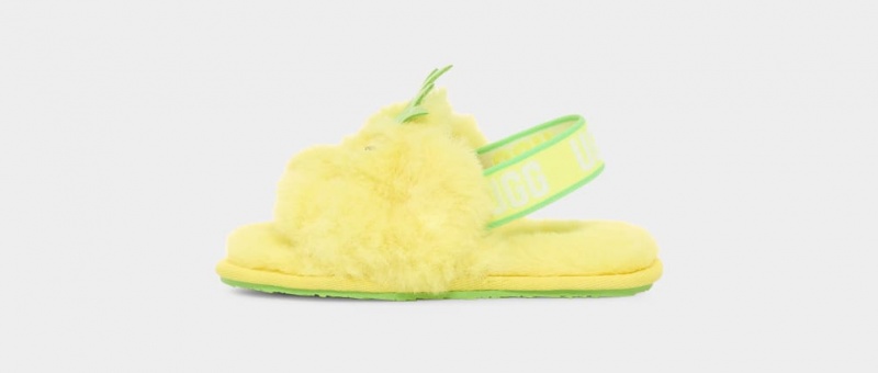 Ugg Fluff Yeah Pineapple Stuffie Dječje Papuče Žute | WAC259183