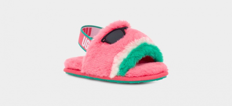 Ugg Fluff Yeah Watermelon Stuffie Dječje Papuče Roze | GAP609371