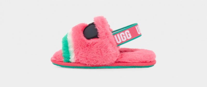 Ugg Fluff Yeah Watermelon Stuffie Dječje Papuče Roze | GAP609371