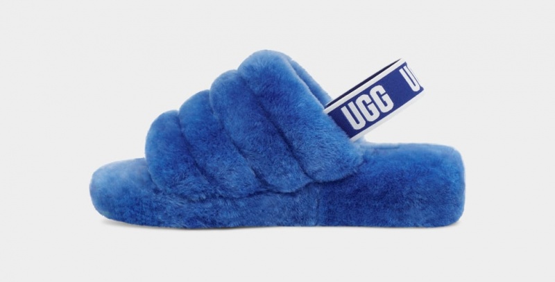 Ugg Fluff Yeah Ženske Natikače Plave | ROD695240