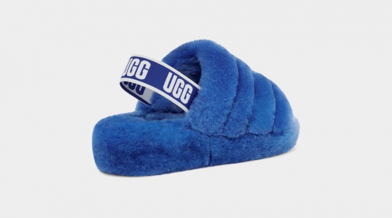 Ugg Fluff Yeah Ženske Natikače Plave | ROD695240