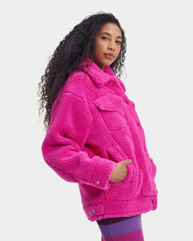 Ugg Frankie Sherpa Trucker Ženske Jakne Roze | MYV238465