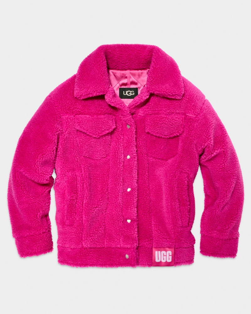 Ugg Frankie Sherpa Trucker Ženske Jakne Roze | MYV238465