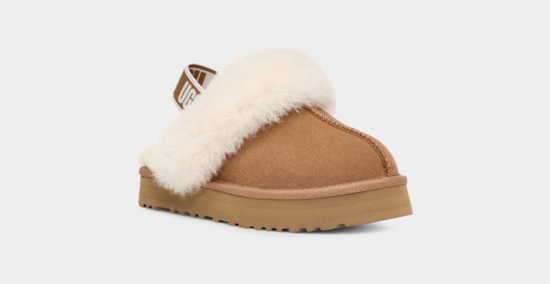 Ugg Funkette Dječje Papuče Smeđe | EIS395246