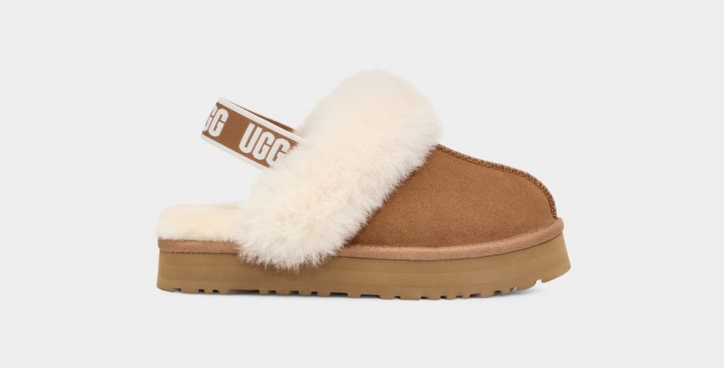 Ugg Funkette Dječje Papuče Smeđe | EIS395246