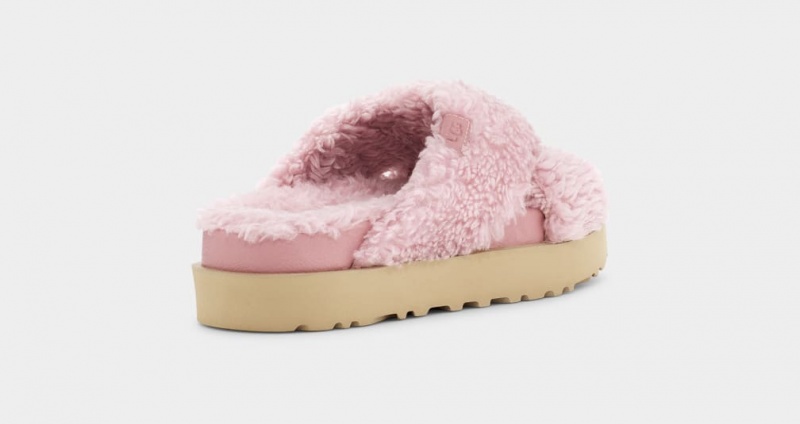 Ugg Fuzz Sugar Cross Ženske Natikače Roze | EAV358902