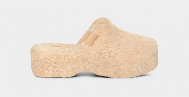 Ugg Fuzz Sugar Ženske Klompe Bež | PKR982514