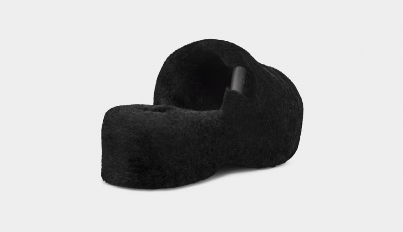 Ugg Fuzz Sugar Ženske Klompe Crne | AYI407612