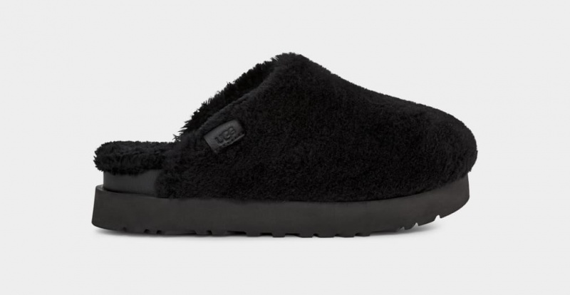 Ugg Fuzz Sugar Ženske Mokasinke Crne | ZNP832750