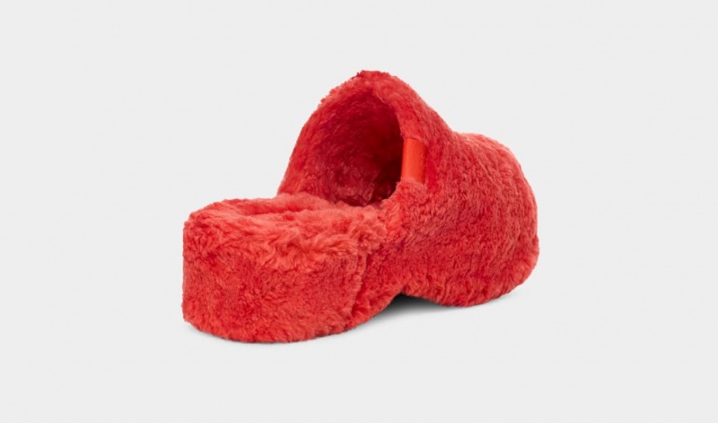 Ugg Fuzz Sugar Ženske Papuče Crvene | VFR365847