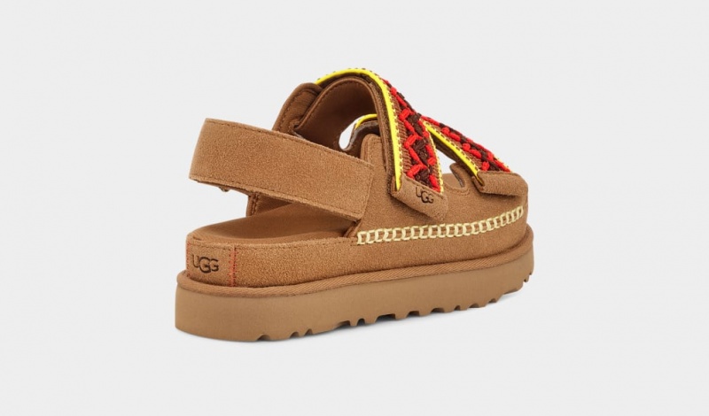 Ugg Goldenstar Heritage Braid Ženske Sandale Smeđe | YSZ923075