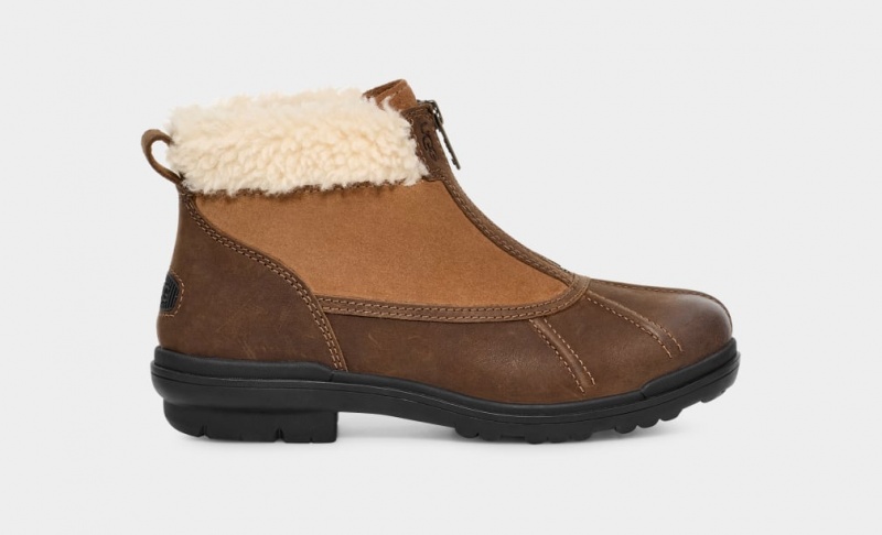 Ugg Hapsburg Zip Ženske Cizme Smeđe | LCK632175