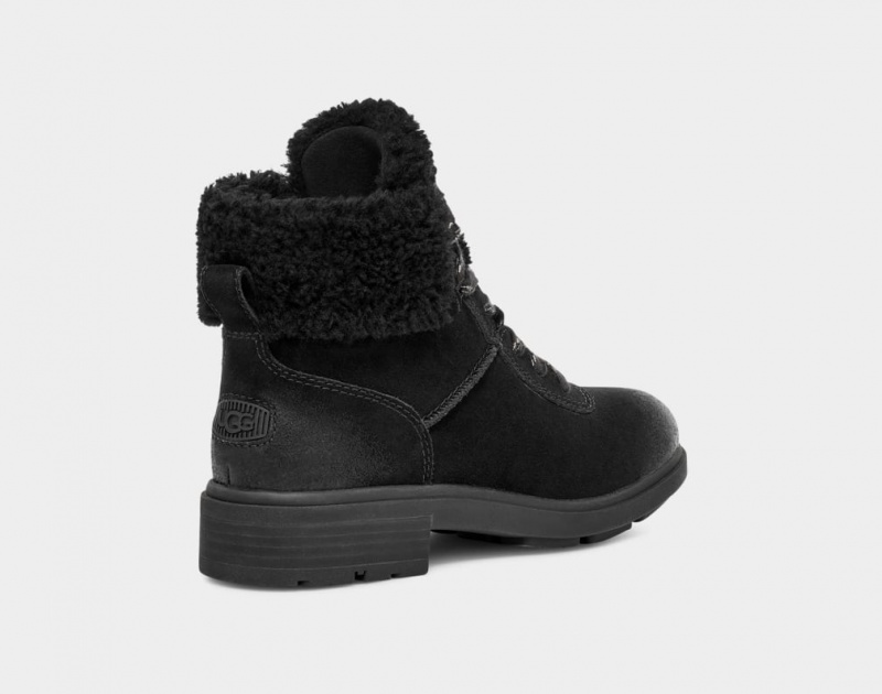 Ugg Harrison Cozy Lace Ženske Cizme Crne | JHR307169