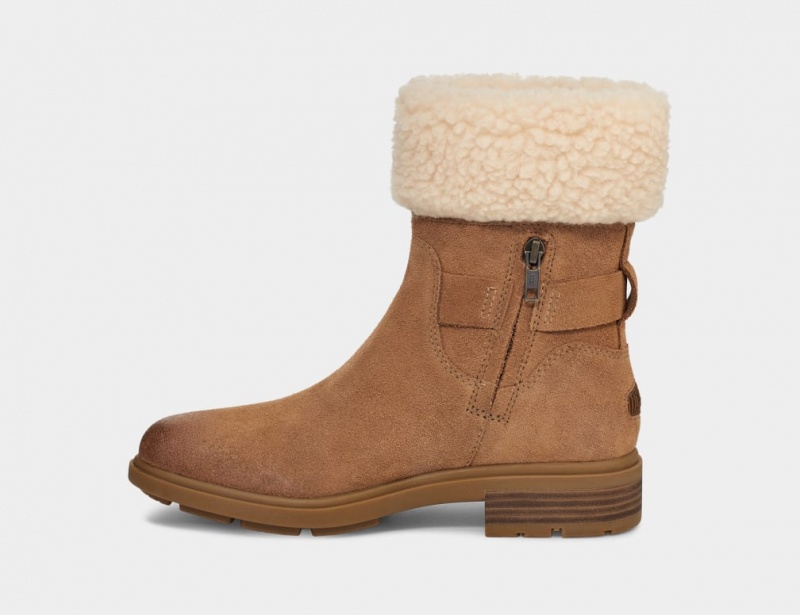 Ugg Harrison Cuff Ženske Cizme Smeđe | FCX613758