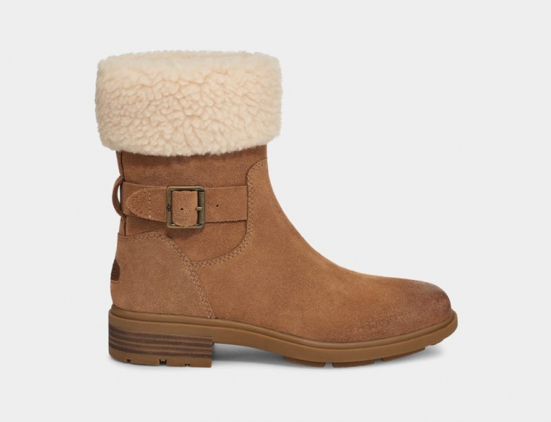 Ugg Harrison Cuff Ženske Cizme Smeđe | FCX613758