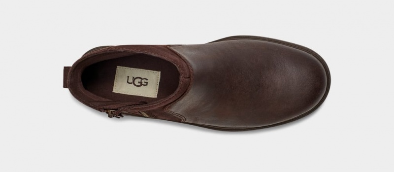 Ugg Harrison Zip Suede Ženske Cizme Smeđe | SQB547019