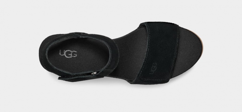 Ugg Ileana Strap Ženske Sandale Crne | OMB609375