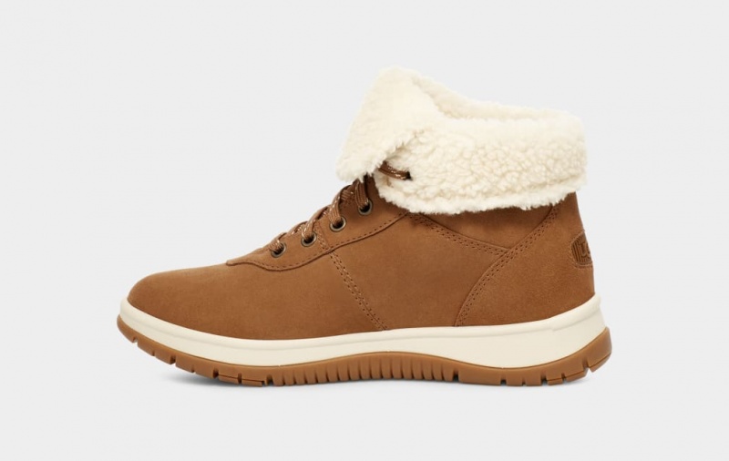 Ugg Lakesider Mid Lace Up Ženske Cizme Smeđe | MYG261458