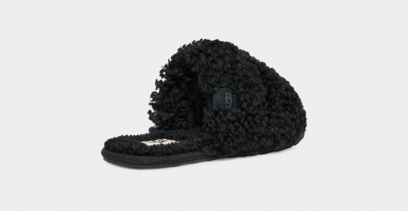 Ugg Maxi Curly Scuffetta Ženske Papuče Crne | ACD597138