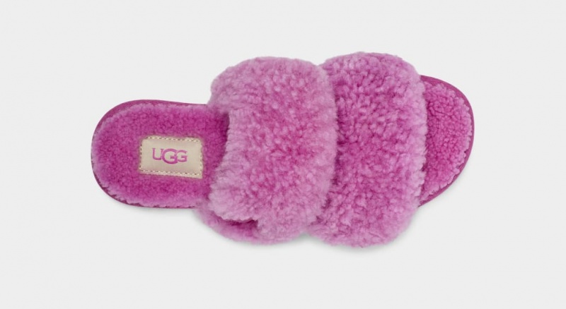 Ugg Maxi Curly Scuffetta Ženske Papuče Ljubičaste | REC526079