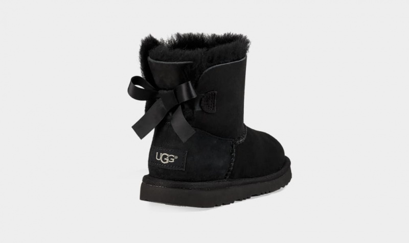 Ugg Mini Bailey Bow II Dječje Cizme Crne | NPU859271