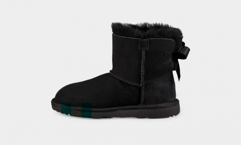 Ugg Mini Bailey Bow II Dječje Cizme Crne | NPU859271