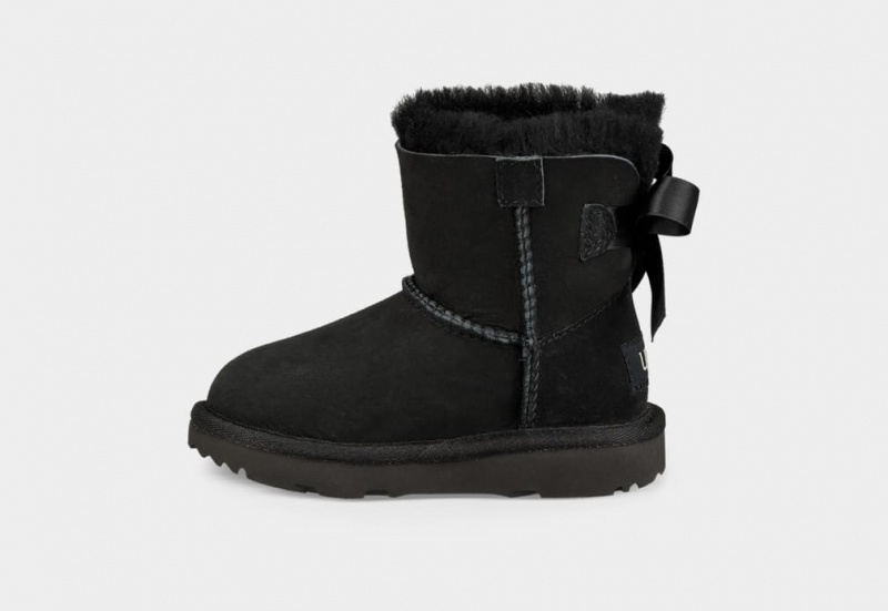 Ugg Mini Bailey Bow II Dječje Cizme Crne | YCV741932