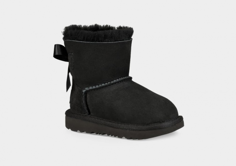 Ugg Mini Bailey Bow II Dječje Cizme Crne | YCV741932